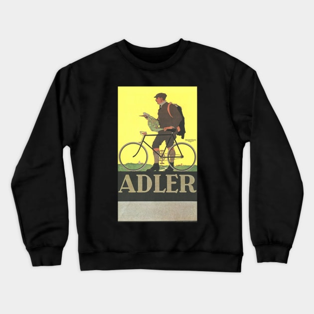 Adler Bicycles - Vintage Bicycle Poster from 1910 Crewneck Sweatshirt by coolville